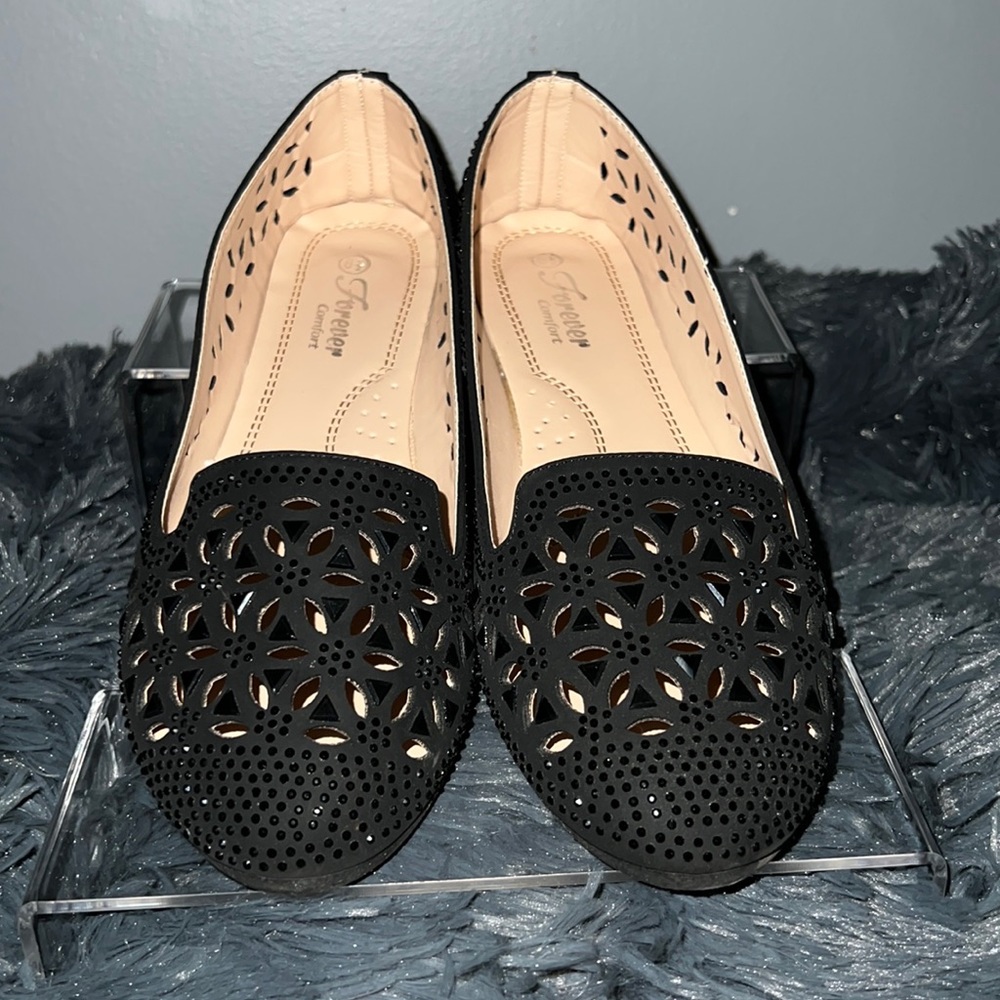 Sparkly black flats size 8.5 women’s